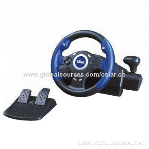 shenzhen wholesale cheap car game steering wheel for PS2/PS1/PSX video game